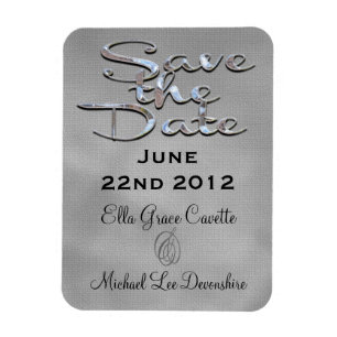 Elegant save the date winter magneet