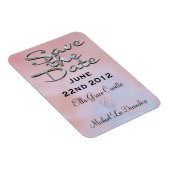 Elegant save the date zomer magneet (Rechterzijde)