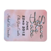 Elegant save the date zomer magneet (Horizontaal)