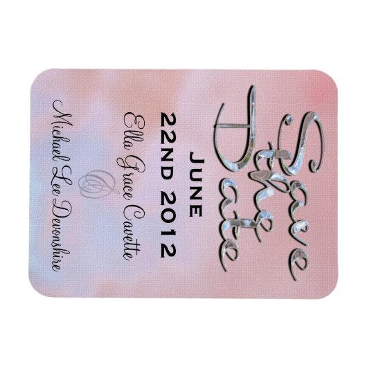Elegant save the date zomer magneet (Horizontaal)
