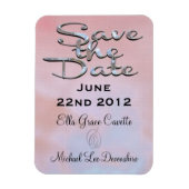 Elegant save the date zomer magneet (Verticaal)