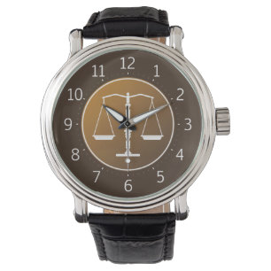 Elegant Scales of Justice   Hand Watch Horloge