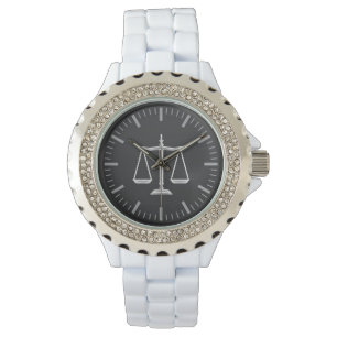 Elegant Scales of Justice   Hand Watch Horloge