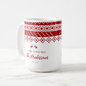 Elegant Scandinavian Decor Red Family Koffiemok (Voorkant links)