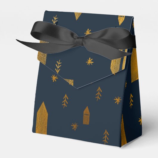 Elegant Scandinavian Kerstmis Bedankdoosjes (Voorkant Zijde)