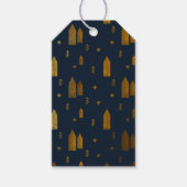 Elegant Scandinavian Kerstmis Cadeaulabel (Voorkant)