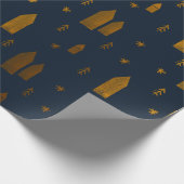 Elegant Scandinavian Kerstmis Cadeaupapier (Hoek)