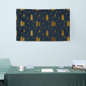 Elegant Scandinavian Kerstmis Spandoek (Beurs)