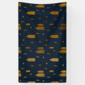 Elegant Scandinavian Kerstmis Spandoek (Verticaal)