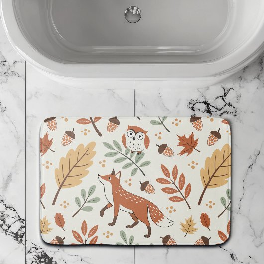 Elegant Scandinavisch Herfst patroon Badmat