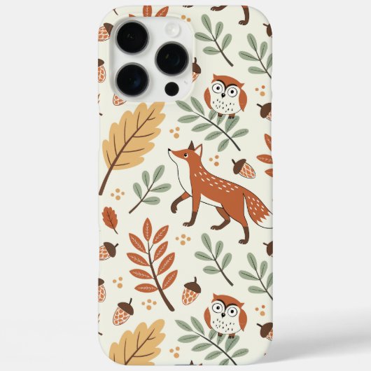 Elegant Scandinavisch Herfst patroon Case-Mate iPhone Case (Achterkant)