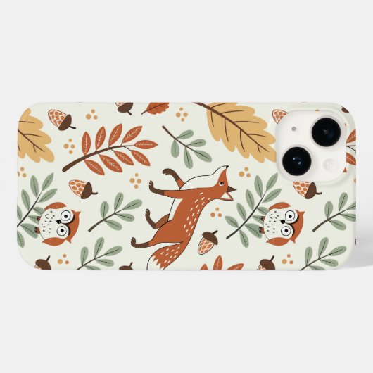 Elegant Scandinavisch Herfst patroon Case-Mate iPhone Case (Achterkant (horizontaal))