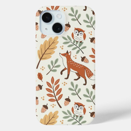 Elegant Scandinavisch Herfst patroon Case-Mate iPhone Case (Achterkant)
