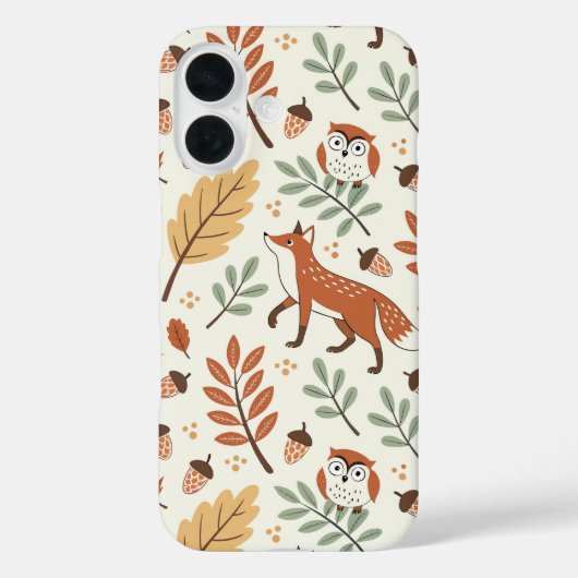 Elegant Scandinavisch Herfst patroon Case-Mate iPhone Case (Achterkant)