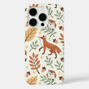 Elegant Scandinavisch Herfst patroon iPhone 16 Pro Hoesje