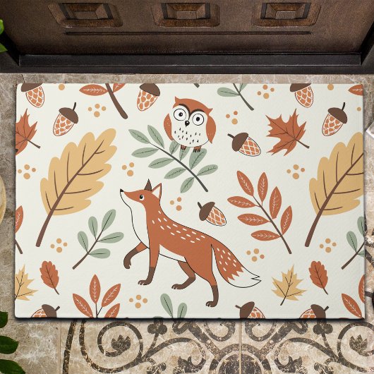 Elegant Scandinavisch Herfst patroon Deurmat