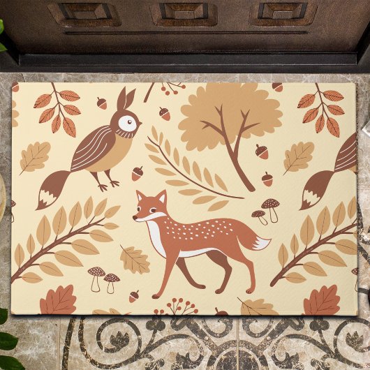 Elegant Scandinavisch Herfst patroon Deurmat