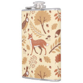 Elegant Scandinavisch Herfst patroon Heupfles (Links)