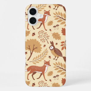 Elegant Scandinavisch Herfst patroon iPhone 16 Plus Hoesje