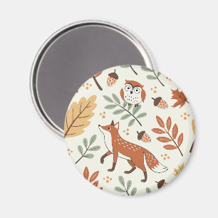 Elegant Scandinavisch Herfst patroon Magneet