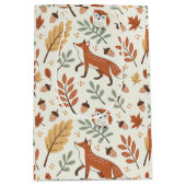 Elegant Scandinavisch Herfst patroon Medium Cadeauzakje (Voorkant)