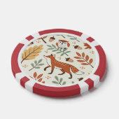 Elegant Scandinavisch Herfst patroon Poker Chips (Enkel)