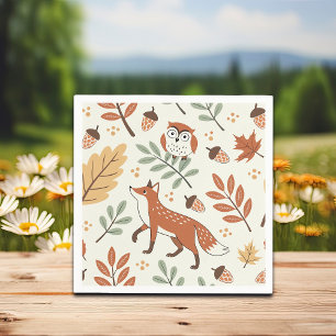 Elegant Scandinavisch Herfst patroon Servet