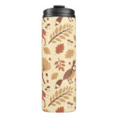 Elegant Scandinavisch Herfst patroon Thermosbeker (Voorkant)