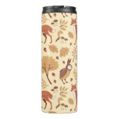 Elegant Scandinavisch Herfst patroon Thermosbeker (Achterkant)