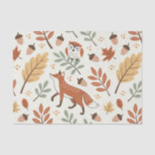 Elegant Scandinavisch Herfst patroon Tissuepapier (Voorkant)