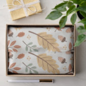 Elegant Scandinavisch Herfst patroon Tissuepapier (Geschenk)