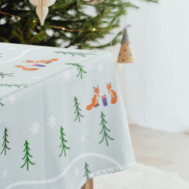 Elegant Scandinavisch kerstbos Tafelkleed