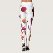 Elegant Scattered Floral Petal Leggings | Modern  (Achterkant)