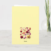 Elegant Scattered Floral Petal Modern Art Greeting Kaart (Achterkant)