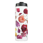Elegant Scattered Floral Petal | Modern Thermosbeker (Voorkant)