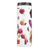 Elegant Scattered Floral Petal | Modern Thermosbeker (Achterkant)