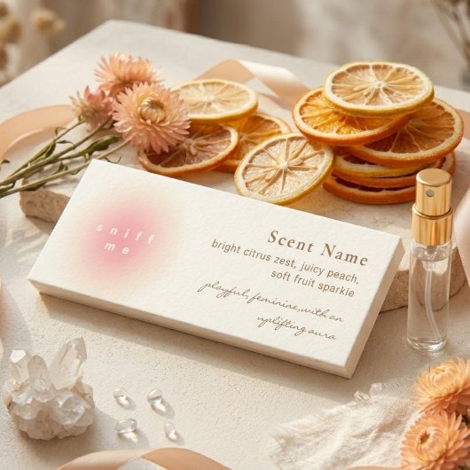 Elegant Scent Sample Fragrance Mini Tester Card Visitekaartje