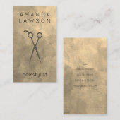 Elegant schaar Waterverf | kapper Visitekaartje (Voorkant / Achterkant)