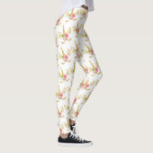Elegant schattig bloemgoud glitter unicorn leggings (Rechts)