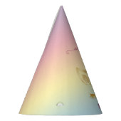 Elegant schattig eerjarig goud glitter unicorn feesthoedjes (Links)