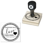 Elegant schattig  hart handgemaakt rubberstempel (Gestempeld)