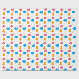 Elegant,schattig, kleurrijk cadeaupapier