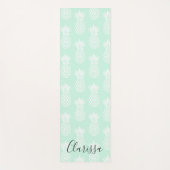 Elegant schattig  mijnengroen anananaseppatroon yogamat (Voorkant)