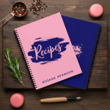 Elegant, Schattig Recept Journaal (Roze & Indigo B