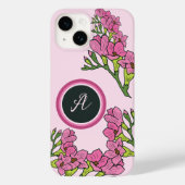 Elegant schattig roze bloemen bloemenpatroon Case-Mate iPhone case (Achterkant)
