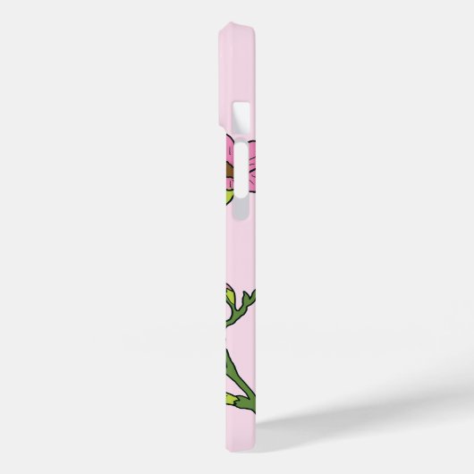 Elegant schattig roze bloemen bloemenpatroon Case-Mate iPhone case (Achterkant / Links)