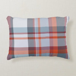 Elegant schattig schotland taarkleurig blauw en ro accent kussen