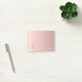 Elegant Schattig Stijlvol Meisjesachtig -Monogram Post-it® Notes (Kantoor)