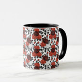 Elegant Schattig Verfijnd Chic Romantisch Bloemig Mok (Voorkant rechts)