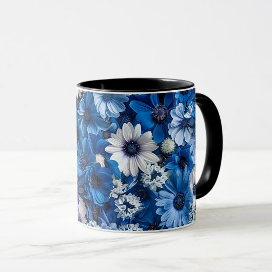 Elegant Schattig Verfijnd Chic Romantisch Bloemig Mok (Voorkant rechts)